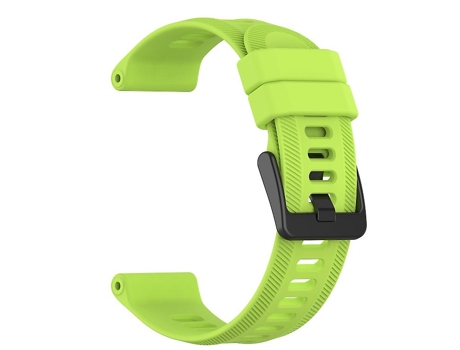 Correa para Garmin Fenix 6 Pro GPS 22 mm Color lima Correa de reloj de silicona sólida VENISYMLIS