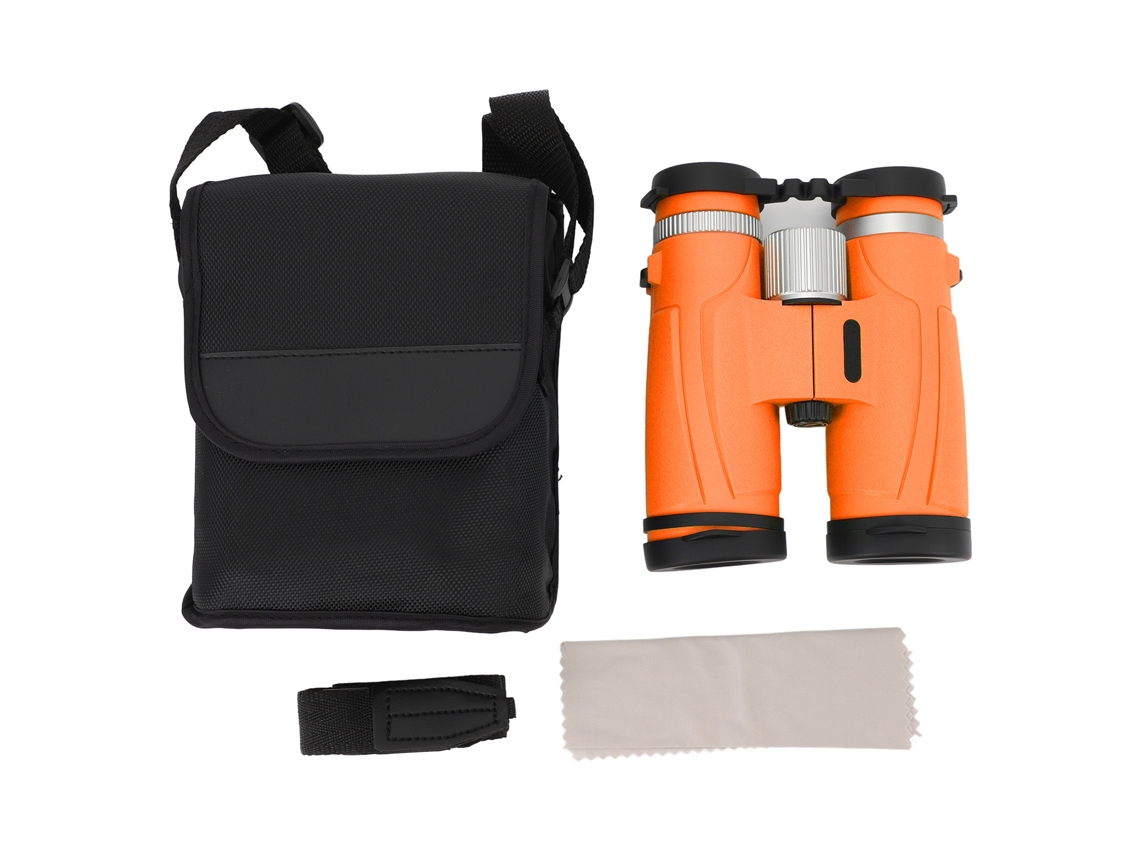 Binoculares 10x42 Hd Compactos De Goma Para Adultos Niños Observación De Aves Exteriores Conciertos Naranja