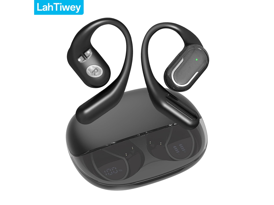 Auriculares Bluetooth 5.4 Abiertos, Pantalla Led Y Digital, Resistentes Al Agua.