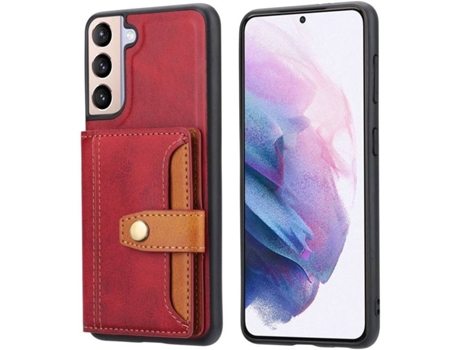 Funda Samsung Galaxy S22 5G HFS-HOUSE Kickstand (Rojo)