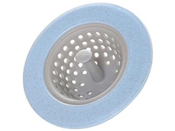 3pcs Colador De Silicona Portátil 11cm Para Fregadero Con Asa Filtro Antidesagüe Accesorio De Cocina Baño Azul
