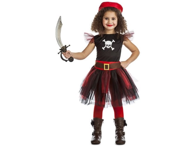 Disfraz de Niña DISFRAZZES Pirata Tutú (Talla: 10 a 12 años)