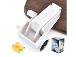 MEOIRUERY Rallador de queso rotatorio eficiente para triturar alimentos, con manivela, plástico ABS, acero inoxidable, diseño compacto, fácil de limpiar, apto p