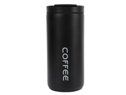 Taza De Café De Acero Inoxidable De 400 Ml Con Aislamiento Al Vacío, Acabado Antideslizante, Estilo Sencillo Mejorado, Portátil.