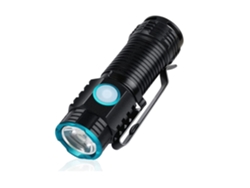 Mini linterna, 1000 lúmenes, linterna LED compacta recargable con clip, linterna EDC de bolsillo liviana (negro) YIZHOOD