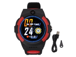 Reloj inteligente 4G para niños con GPS, pantalla táctil, 1,28 pulgadas, rojo (sin marca)