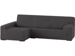 Funda Chaise Longue Tejido Elástico TODOPARAMICASA Ulises Gris (Brazo Izquierdo Largo - 250 - 310 cm)