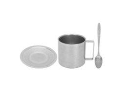Juego de tazas de café con aislamiento de doble capa de acero inoxidable 304 de 280 ml