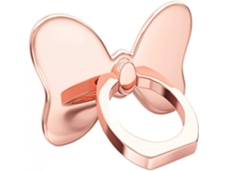 Anillo para iPhone, soporte para teléfono celular con forma de mariposa, soporte metálico giratorio de 360° para teléfonos inteligentes, iPhone, Samsung