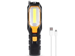 Yncm2026-linterna De Trabajo Recargable Cob Led Ajustable Con Gancho Magnético Usb Para Reparaciones