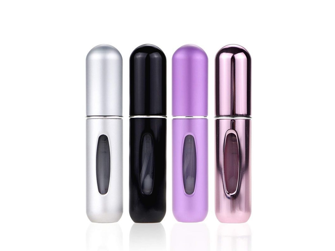 Mini Nebulizador De Perfume Portátil Recargable, Paquete De 4 Unidades De 5 Ml, A Prueba De Fugas.
