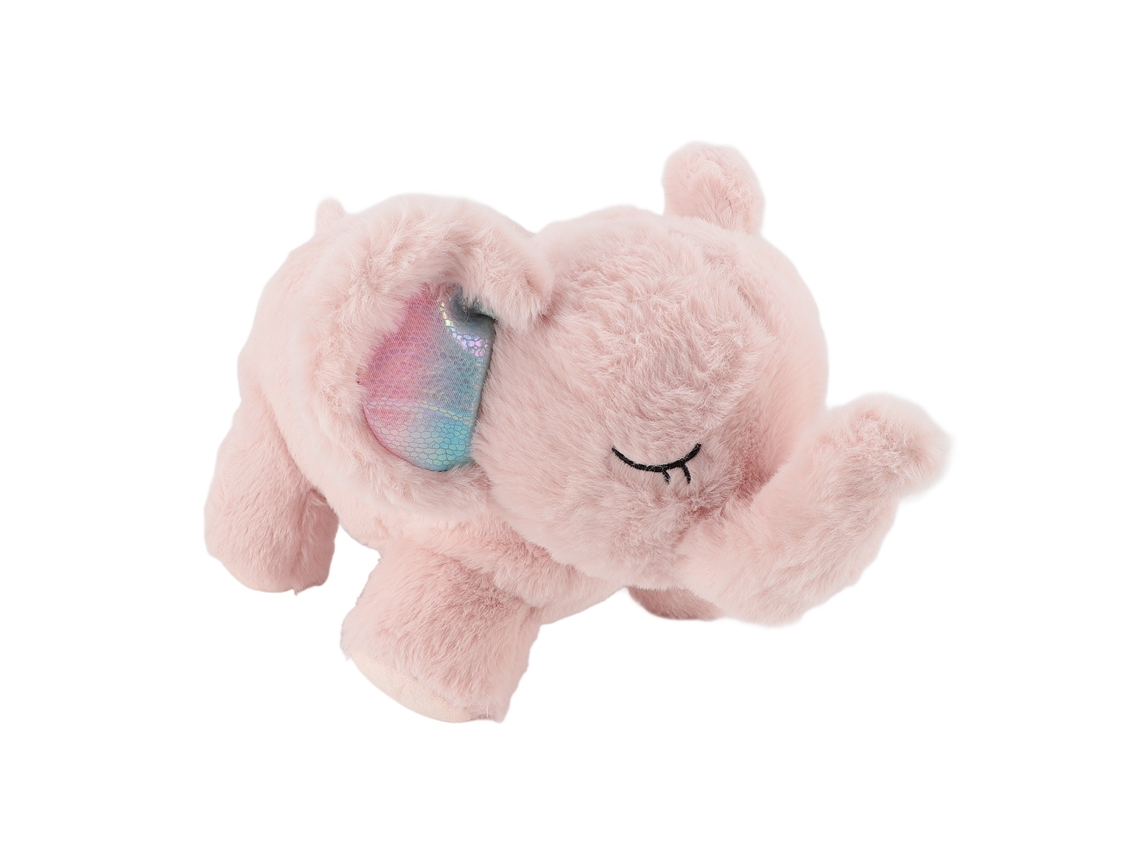Brinquedo Pelúcia Elefante Auxiliar De Sono Com Luz Calmante, Sons E Movimento Respiratório