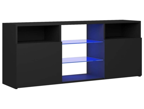 Mueble para la televisión VIDAXL Negro Madera contrachapada (120x30x50 cm)