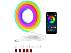 Banda De Luz Neón De Silicona Led Arcoíris De 6 6 Pies Impermeable Ip68 Alimentación Usb 5 V Personaliza Tu Propio Cuarto Gusshious
