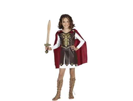 Disfraz de Niña GUIRCA Gladiadora con Capa (5 - 6 Años)