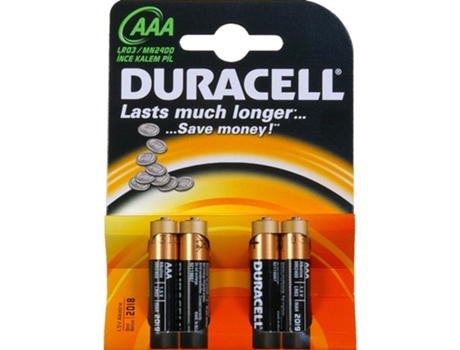 Pilas Alcalinas DURACELL AAA-LR3-BL4