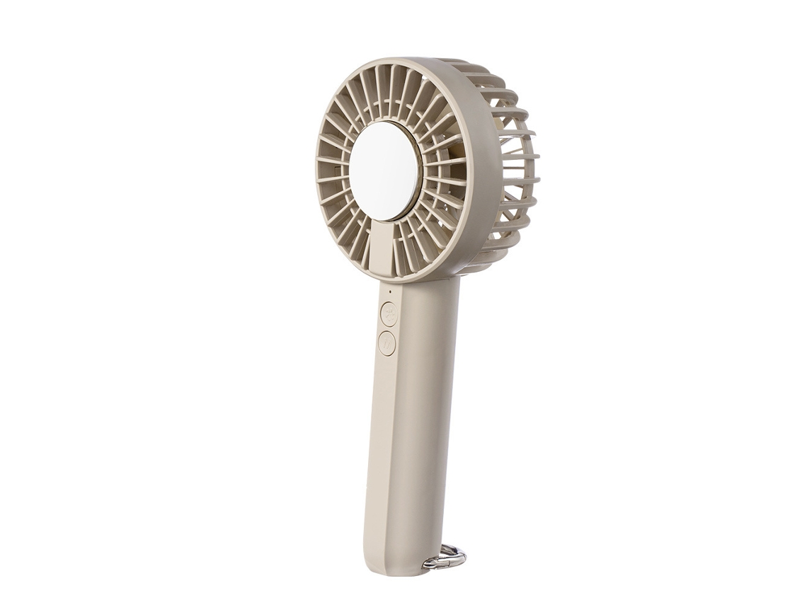 Ventilador portátil de 2000 mAh, refrigeración por semiconductores, potente flujo de aire, batería de larga duración, Mdug (caqui)