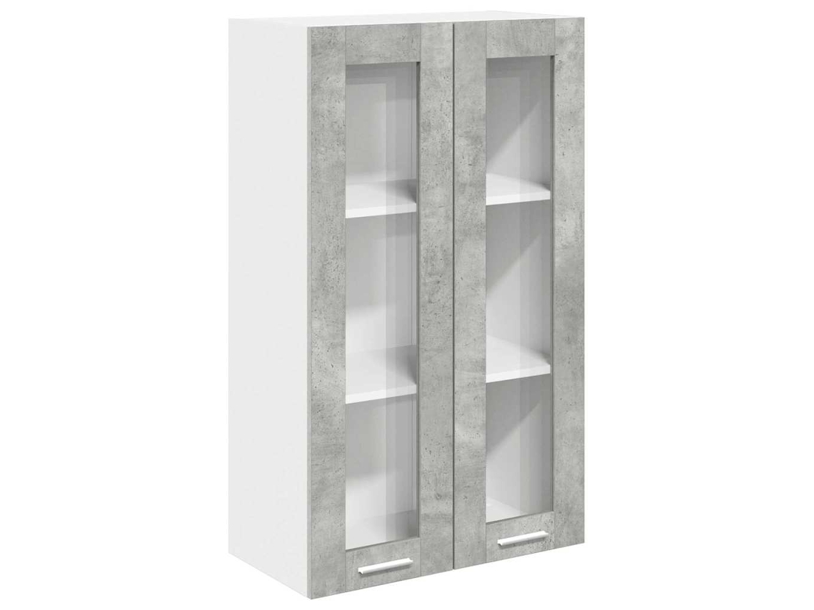 Maison Exclusive - Mueble Colgante Con Puerta Gris Concreto 60 X 31 X 100 Cm