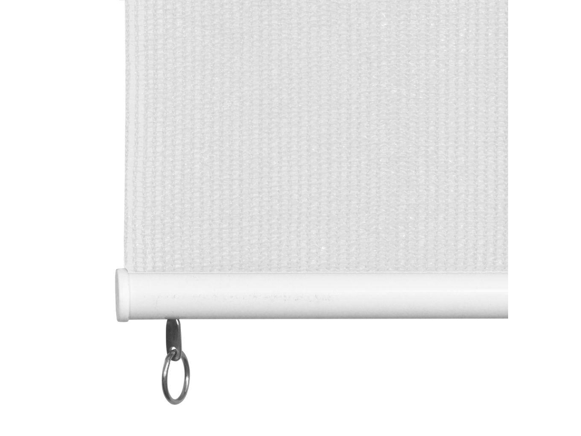 vidaXL Persiana enrollable de exterior 400x140 cm blanca