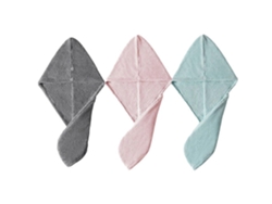 Toalla de microfibra para el cabello, absorbente, de secado rápido, turbante para el cabello Rosewell