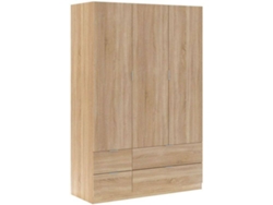 Armario HABITDESIGN LCX (Roble - Melamina - 135x200x52 cm)
