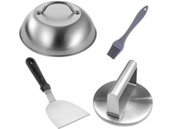 Molde Para Hamburguesas De Acero Inoxidable De 4 Piezas