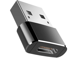 Adaptador USB-C hembra a USB macho con dos puertos, entrada de 5 V y carcasa de aleación de aluminio. Tommy01
