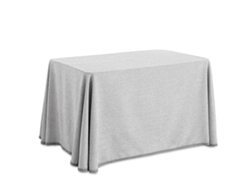 Lanovenanube Falda Camilla Rectangular Chenilla Gris Perla, 70x120