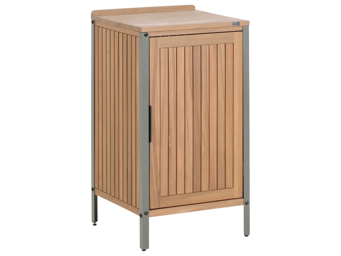 Mueble de cocina exterior Beliani Ivrea en madera de acacia con certificado FSC®, marrón, 50 x 50 x 92 cm