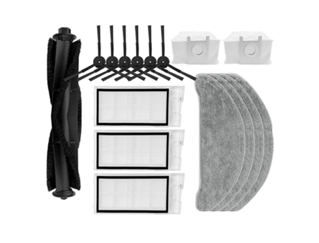 Para roidmi eve plus escova lateral filtro limpeza acessórios escova principal