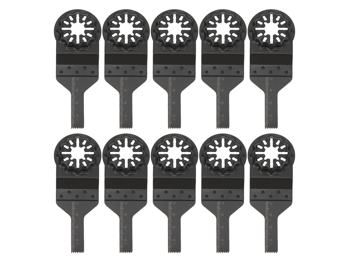 10 Hojas De Sierra Universales De 10 Mm De Liberación Rápida Para Multiherramienta Oscilante Con Interfaz Starlock.