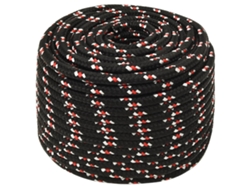 Cuerda De Barco Polipropileno Negra 12 Mm 100 M