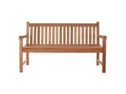 Banco Teca 3 Plazas Natural Marron 150x55x90cm