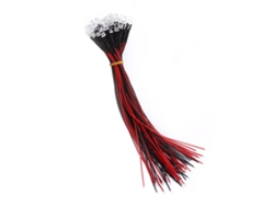 50 Peças De Diodos Led Pré-cabos Dc 9-12v À Prova D'água 3 5 10mm Branco Vermelho Azul Verde