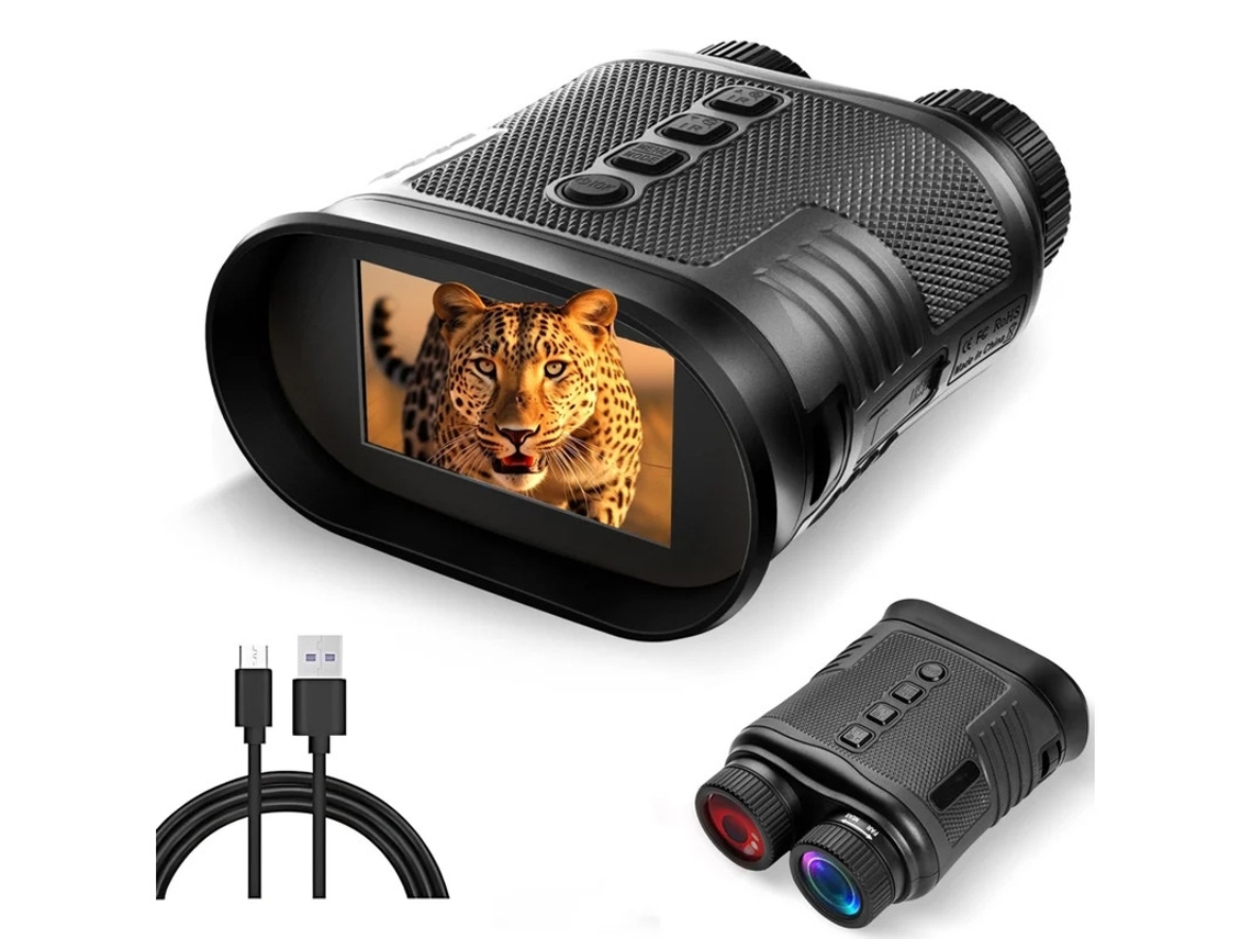 Gafas de visión nocturna 4K, binoculares con pantalla HD de 3 pulgadas para fotos y videos, zoom digital de 8x para acampar, cazar y observar. Yizhood
