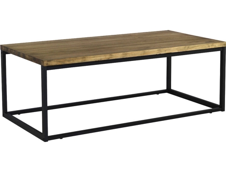 Mesa de Centro BOX FURNITURE 58 Icub Negro (Madera, Metal - 60x120x42 cm)