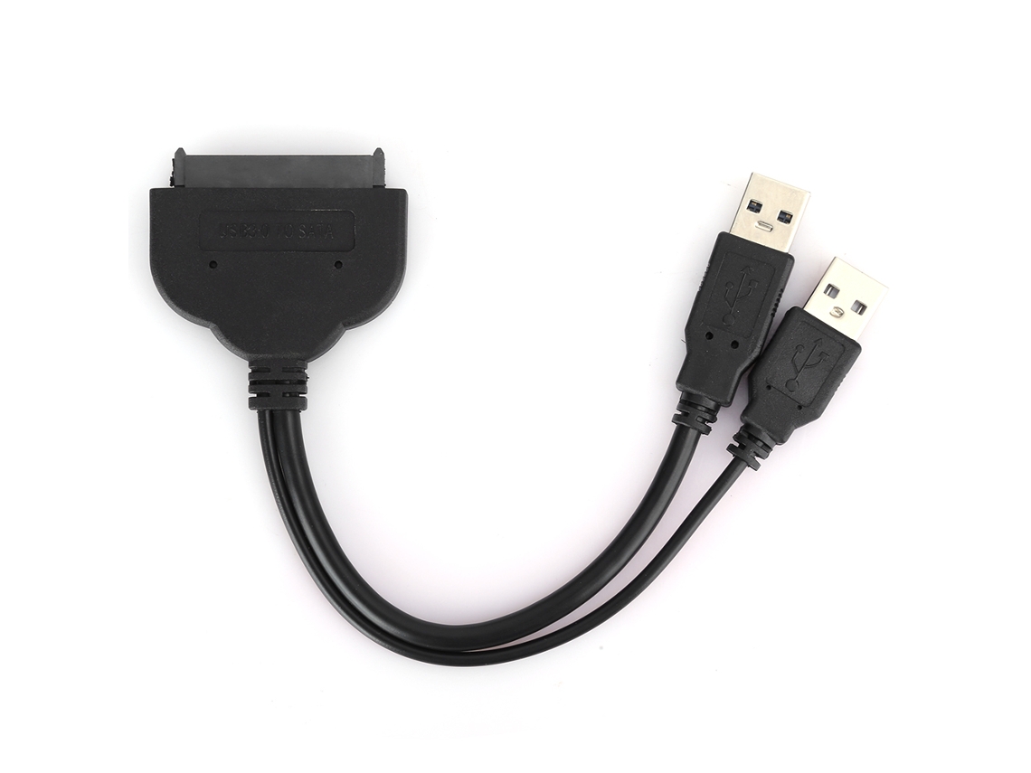 Cable USB 3.0 a SATA para conexión de disco duro y transferencia de datos C0108negro