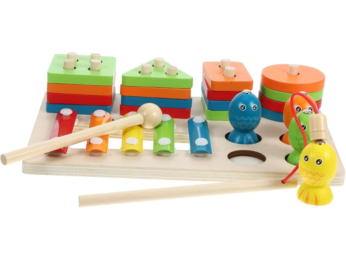 Juego De Clasificación De Formas De Madera Para Niños Y Niñas, Juego De Emparejamiento