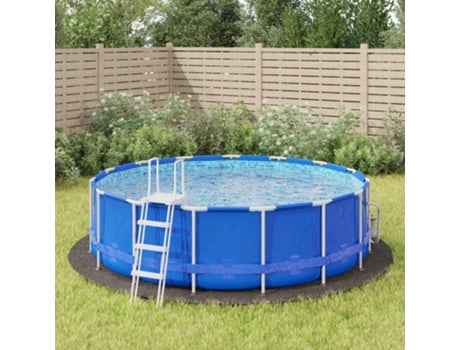 Tapiz de suelo piscina geotextil de poliéster gris claro 428cm VIDAXL