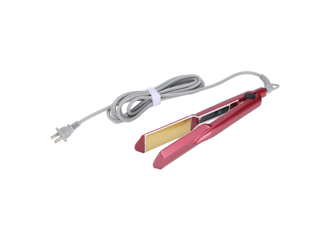 Plancha De Alisado De Pelo Profesional De Cerámica Impermeable Con Temperatura Constante Ajustable 110-240v Rojo Rosa