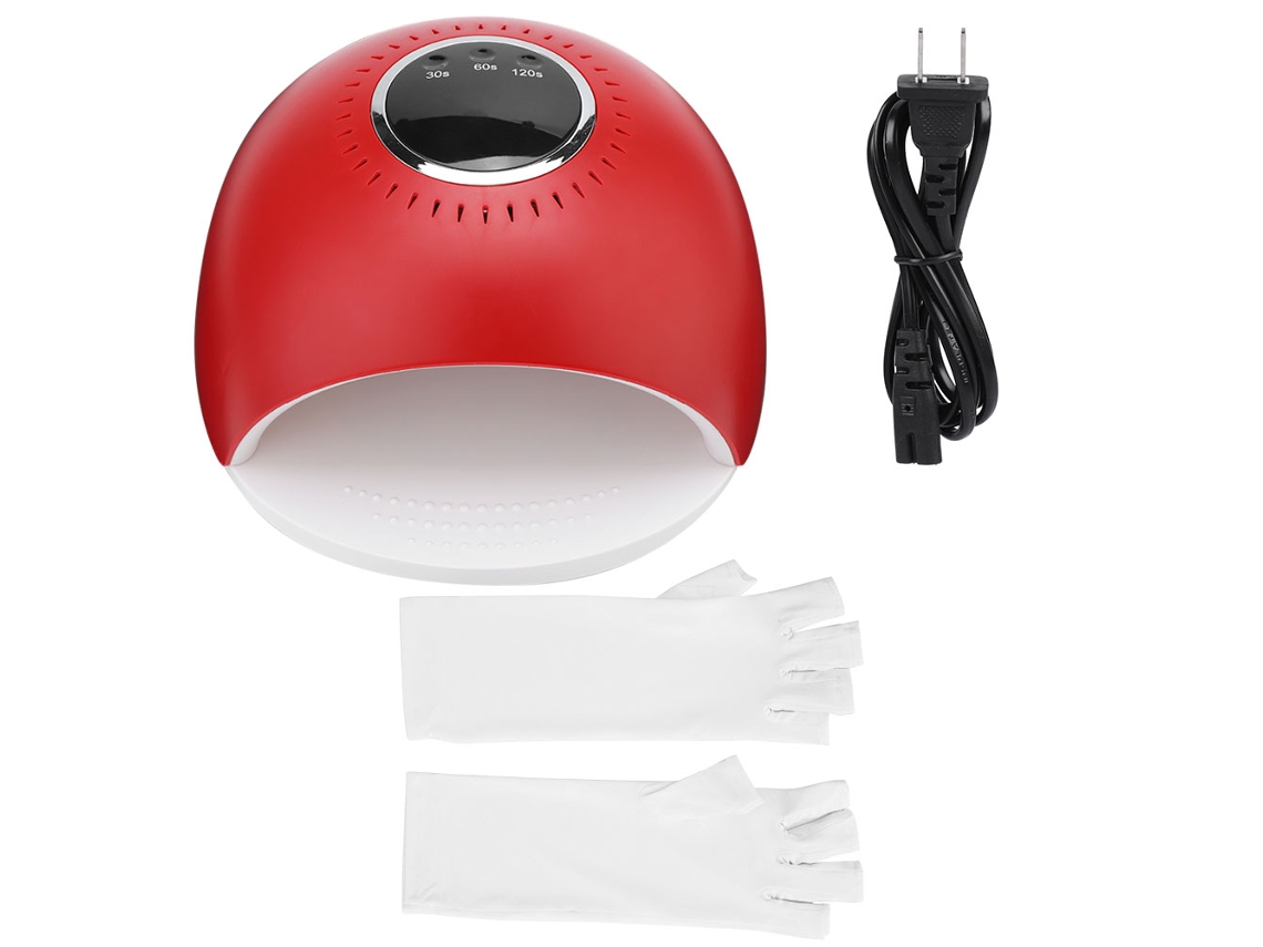 Lámpara Uv Led De 84w Para Uñas, Secador De Esmalte, Herramienta De Manicura Con Guantes
