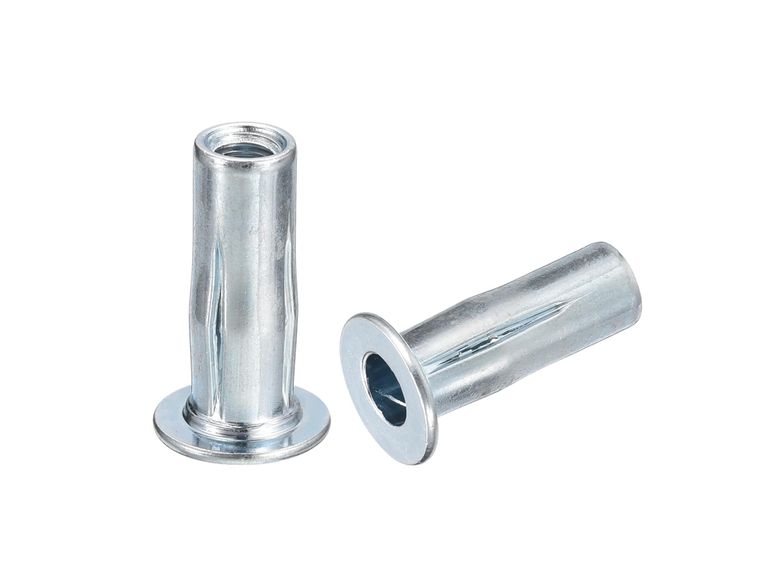 Tuercas Remachables M5 Empotradas, 10 Piezas, Vástago Pretaladrado, Insertables Roscadas Cabeza