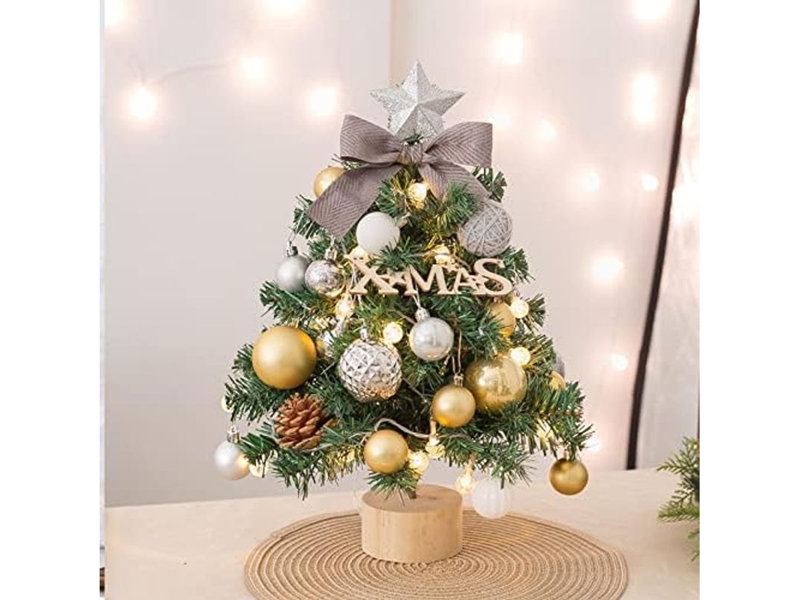 2026altiro-árbol De Navidad Pequeño De 45 Cm Con Adornos.