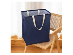 Cesta de almacenamiento de tela alta Basics Cube, azul marino