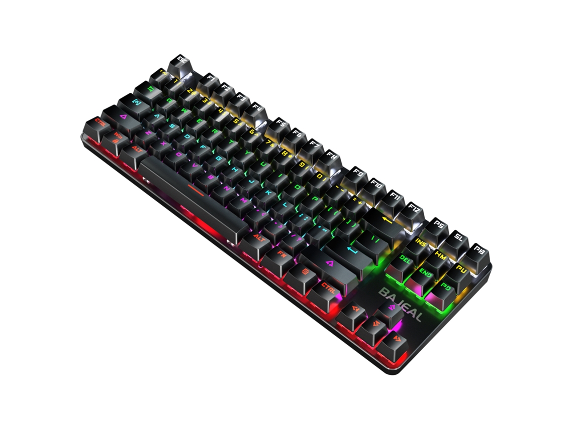 Teclado Gaming TRUMSEN K100 RGB (Mecânico - Português - Negro )