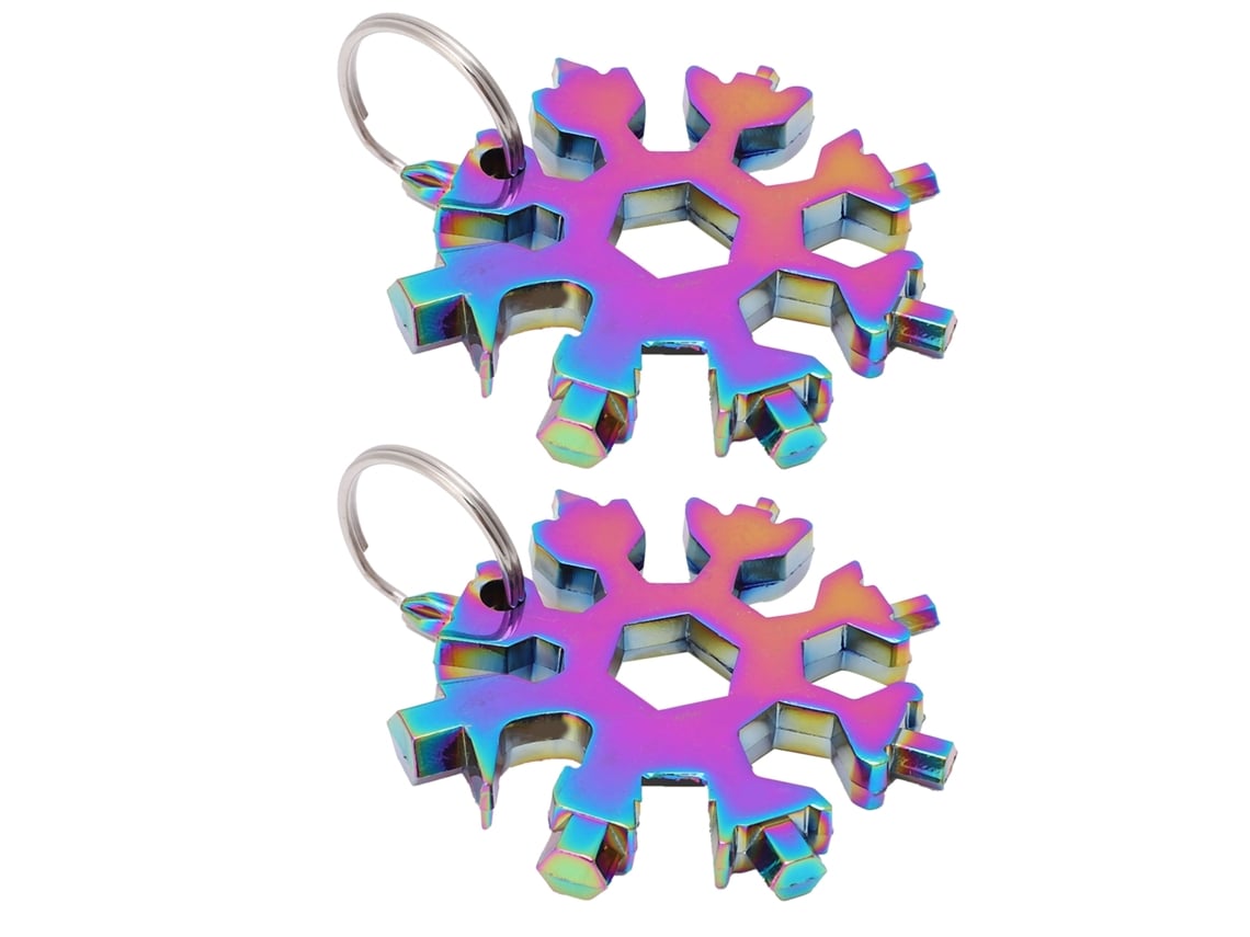 Juego De 2 Llaves Para Nieve, Acero De Alto Carbono, Llave Multifuncional, Herramienta Manual Colorida