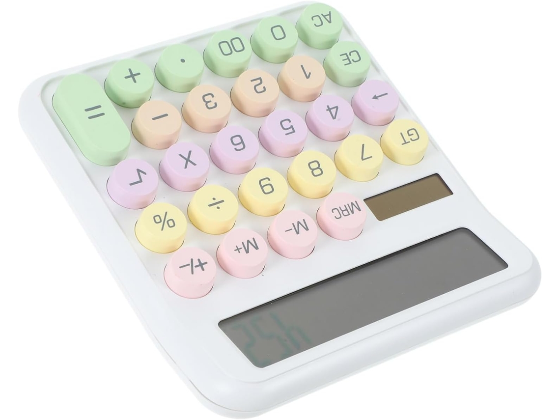 Calculadora de escritorio compacta para oficina, escuela y hogar. Calculadora decorativa para estudiantes. Gokoco