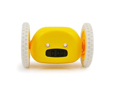 Correr fuera de la rueda del despertador Rolling Wheel Reloj Digital Creative Kid Kid Gift