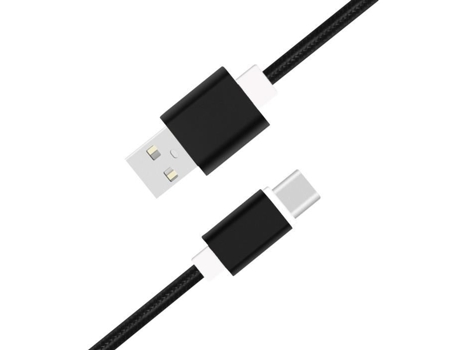 Cable Tipo Note Transferência Dados Carga Sincronização Rápida para Xiaomi Redmi Note 10 Pro Max, Redmi Note 10 Pro PH26 Nylon Negro