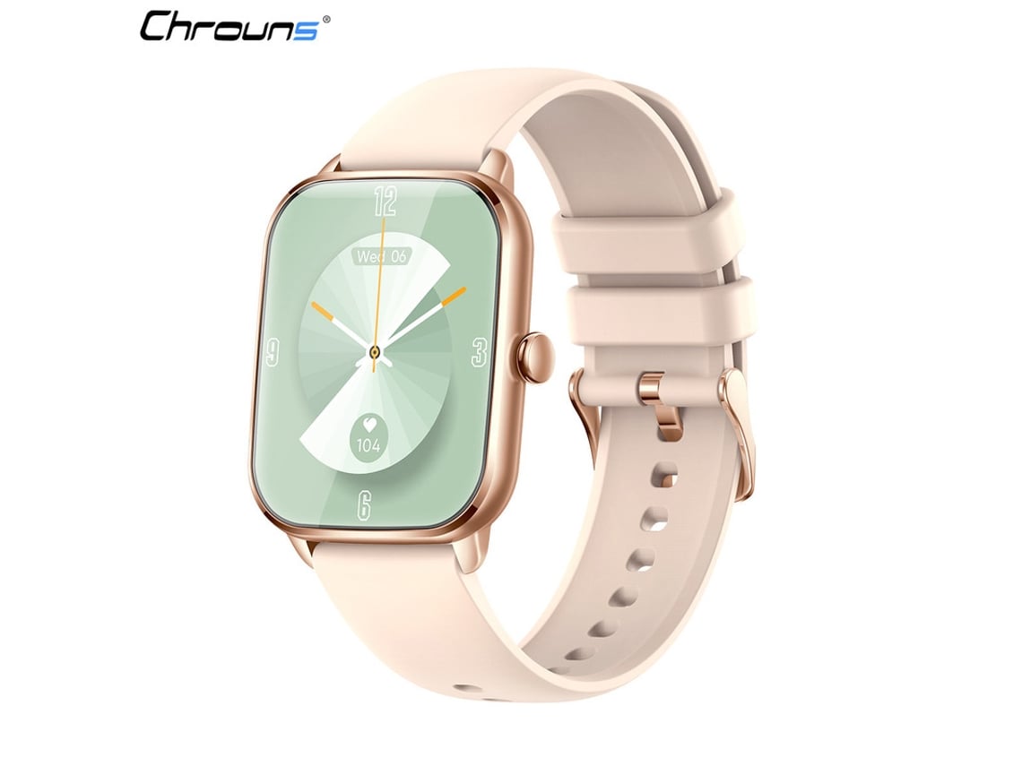 Smartwatch YIZHOOD TE795 Reloj deportivo deportivo con pantalla táctil de moda IP67 resistente al agua BT para Android e iOS Oro